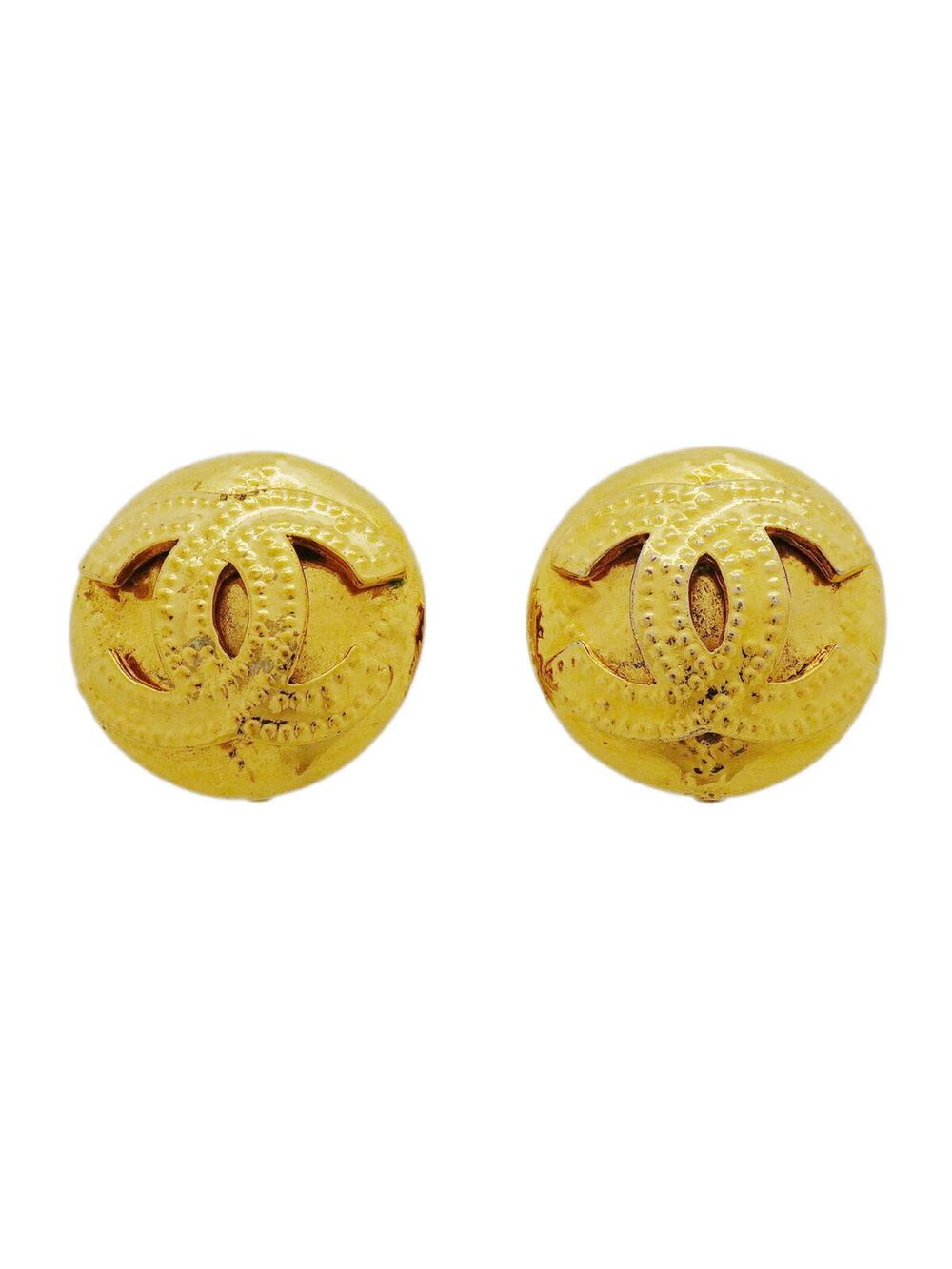 Chanel Cc Logo Circle Clip-On Earrings #371418C61B